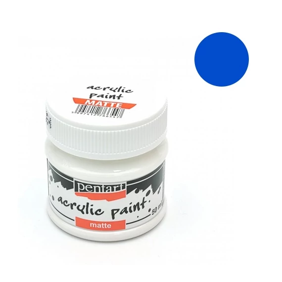 Kreatív akrilfesték Pentart matt 50 ml kék 0901