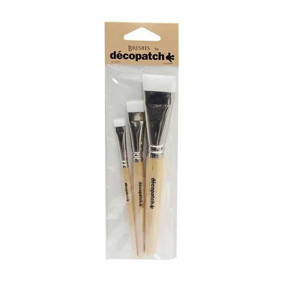 Kreatív ecsetkészlet Clairefontaine Décopatch 3 db/csomag nylon