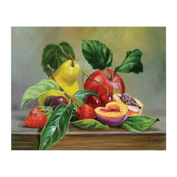 Kreatív kifestő klt. Centrum számozott, 40x50 cm, Gyümölcsök