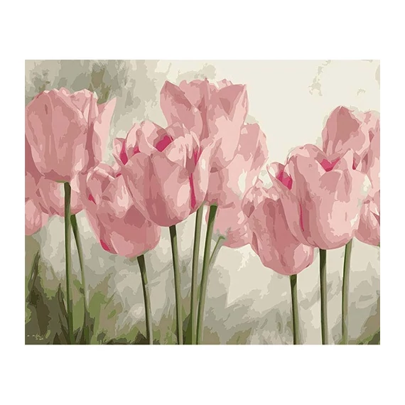 Kreatív kifestő klt. Centrum számozott, 40x50 cm, Tulipánok