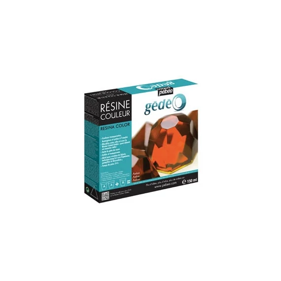 Kreatív kristály gyanta Pébéo színezett Gédéo 150 ml borostyán-sárga