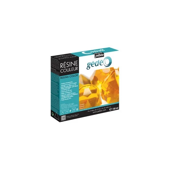 Kreatív kristály gyanta Pébéo színezett Gédéo 150 ml topáz-sárga