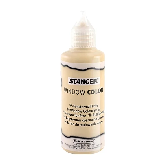 Kreatív üvegmatrica festék Stanger 80 ml metálarany
