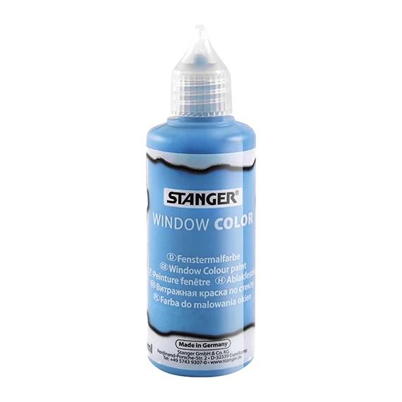 Kreatív üvegmatrica festék Stanger 80 ml sötétkék