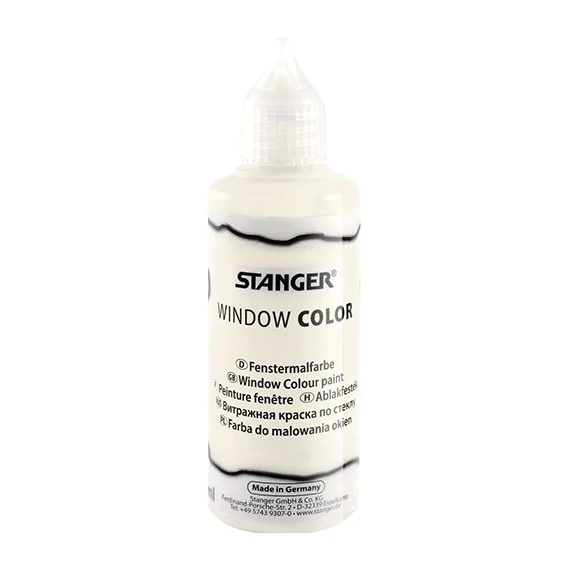 Kreatív üvegmatrica festék Stanger 80 ml víztiszta