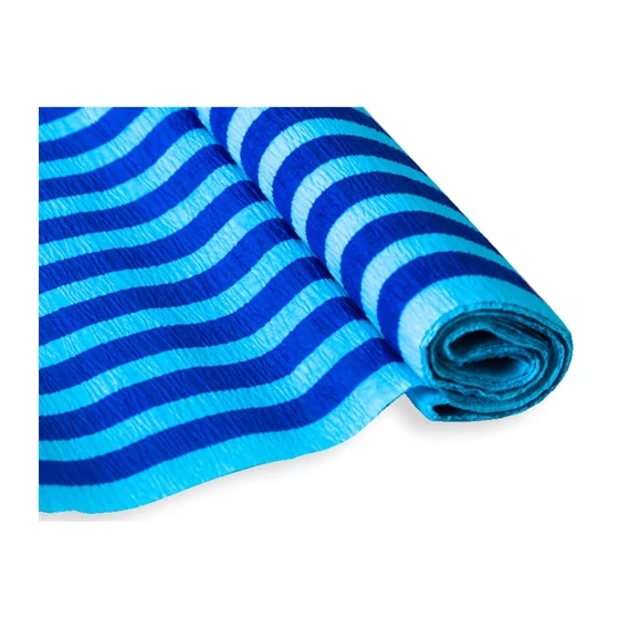 Krepp-papír Jolly 50x200 cm 28g/m2 csíkos kék