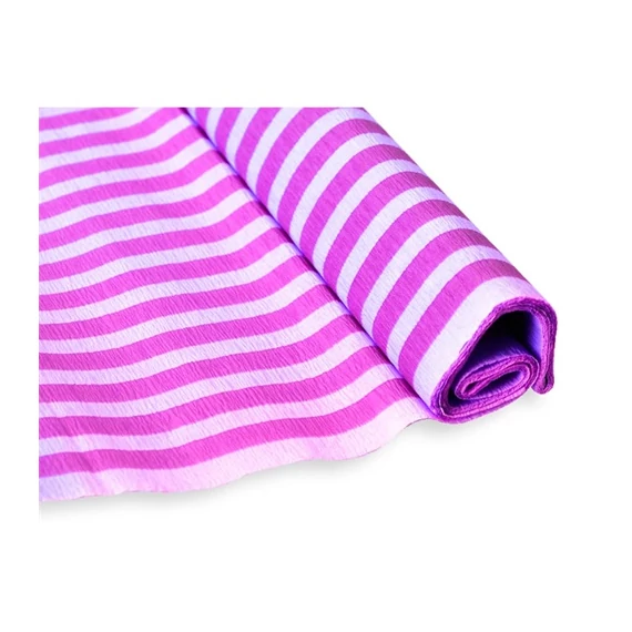 Krepp-papír Jolly 50x200 cm 28g/m2 csíkos lila