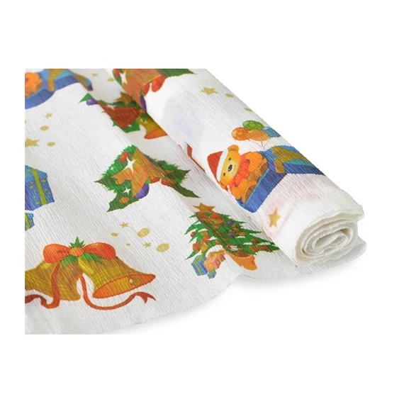Krepp-papír Jolly 50x200 cm 28g/m2 karácsonyi mintás
