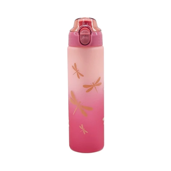 Kulacs Bottle&More 700 ml rózsaszín, szitakötős