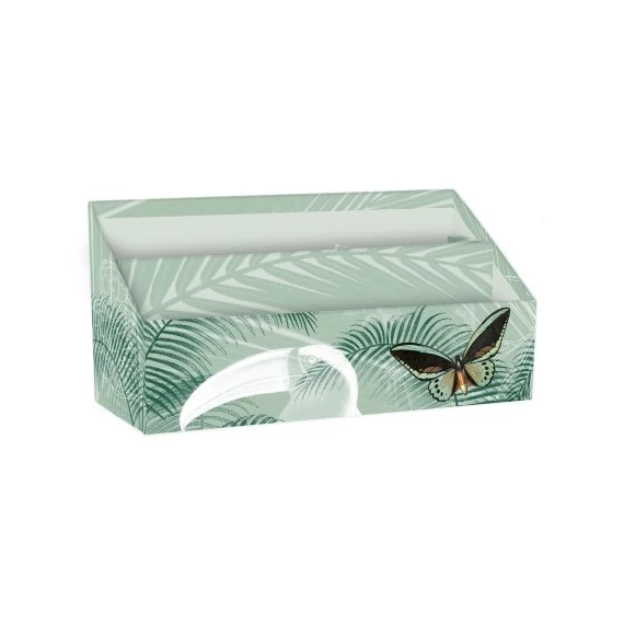 Levéltartó Clairefontaine Jungle Harmony 25x10x14 cm, 3 rekeszes karton