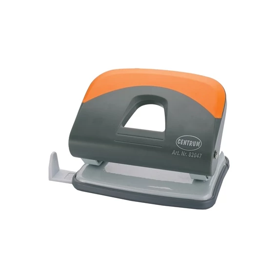 Lyukasztó Centrum Ergonomic 25 lap szürke/narancssárga