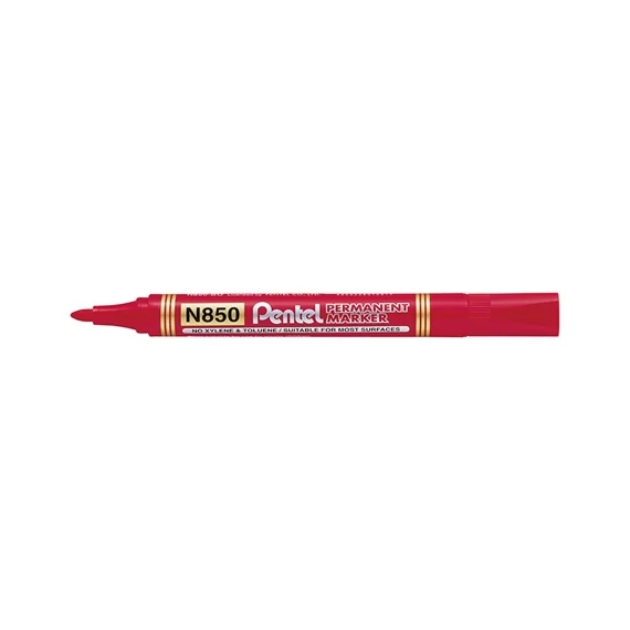 Marker Pentel N850-B permanent kerek 4.2 mm piros