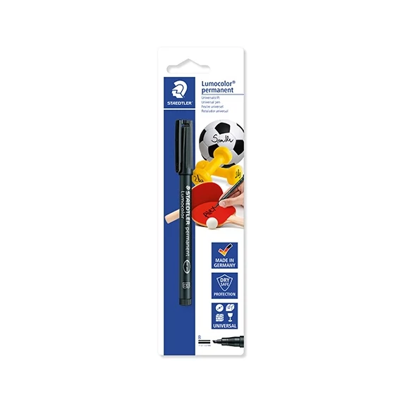 Marker Staedtler Lumocolor permanent B fekete sporteszközök jelölése bliszteres