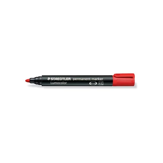 Marker Staedtler Lumocolor permanent kerek piros