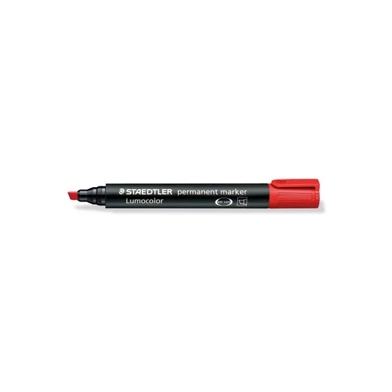 Marker Staedtler Lumocolor permanent vágott piros