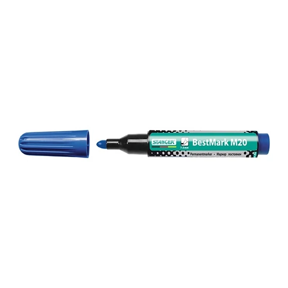 Marker Stanger M20 permanent kerek mini kék