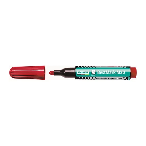 Marker Stanger M20 permanent kerek mini piros