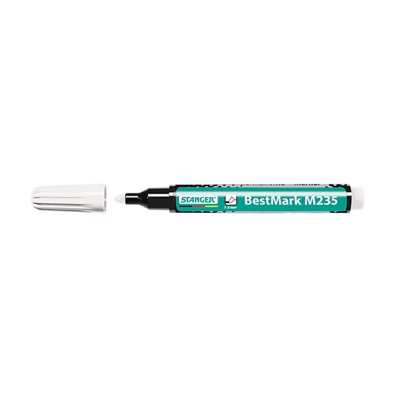 Marker Stanger M235 permanent 1-3 mm kerek fehér