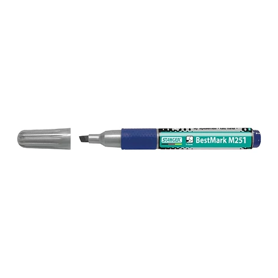 Marker Stanger M251 Soft Grip permanent vágott 1-4 mm kék