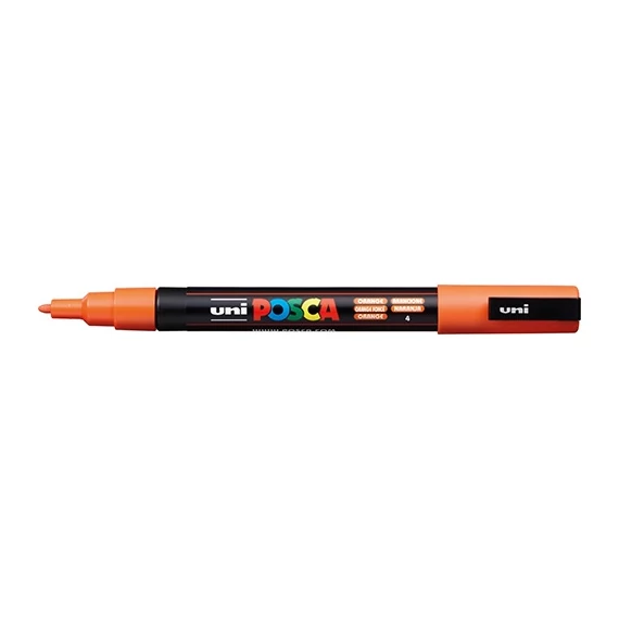 Marker Uni dekor Posca PC-3M Narancs 0,9-1,3 mm