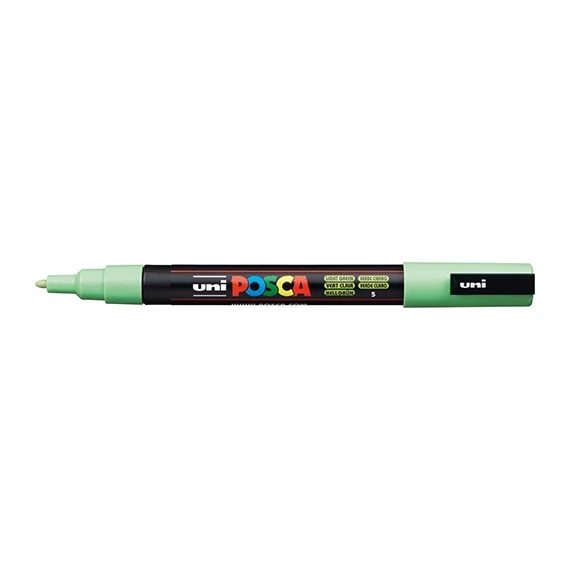 Marker Uni dekor Posca PC-3M Világoszöld 0,9-1,3 mm