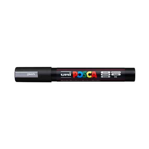 Marker Uni dekor Posca PC-5M Ezüst 1,8-2,2 mm