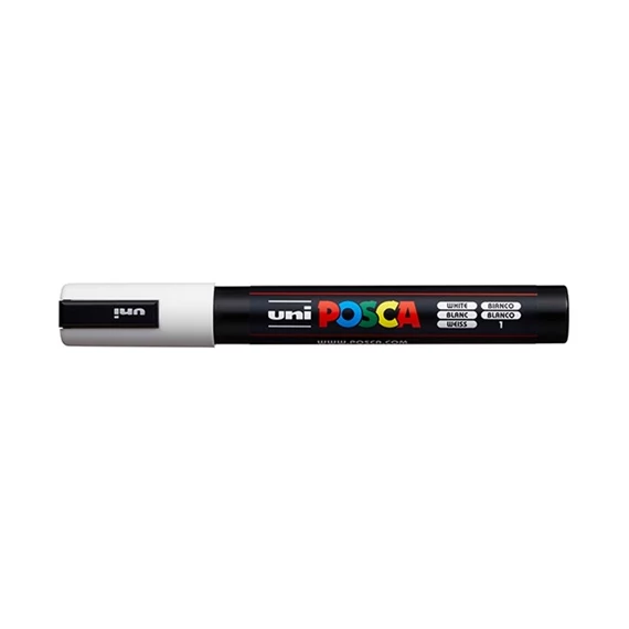 Marker Uni dekor Posca PC-5M Fehér 1,8-2,2 mm