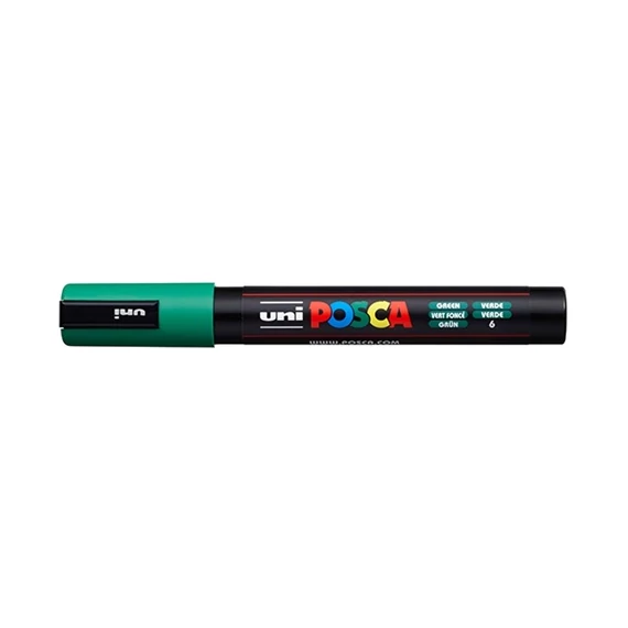 Marker Uni dekor Posca PC-5M Zöld 1,8-2,2 mm