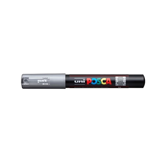 Marker Uni dekor Posca PC-1M Ezüst 0,7 mm