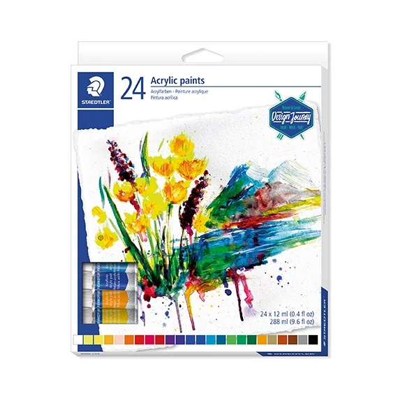 Művészeti akrilfesték Staedtler Design Journey 24 db-os bliszteres