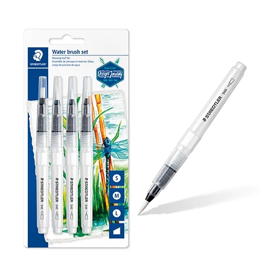 Művészeti ecset Staedtler Design Journey vízzel tölthető 4 db-os klt. bliszteres