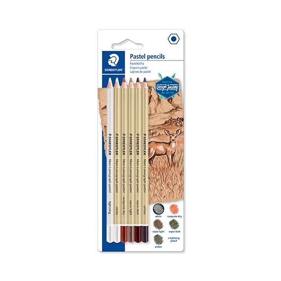 Művészeti pasztell ceruza Staedtler Design Journey Lumograph 6 db-os klt.