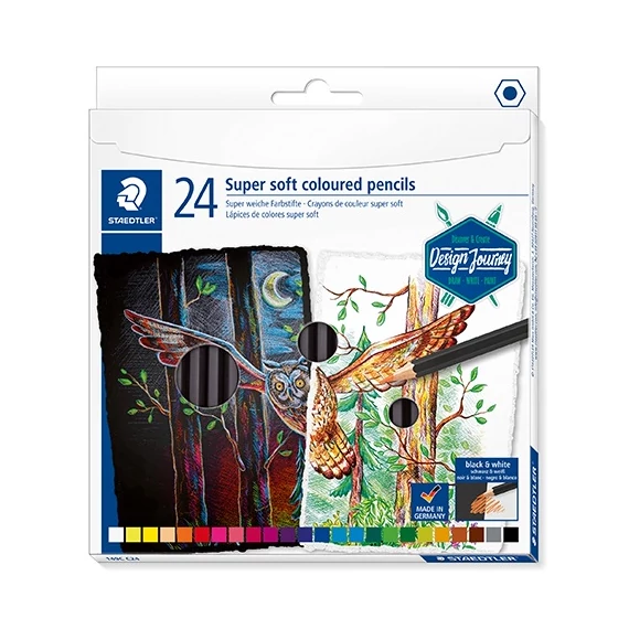 Művészeti színes ceruza Staedtler Design Journey Super Soft 24 db-os klt.