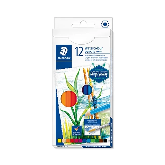 Művészeti színes ceruza Staedtler Design Journey akvarell 12 db-os klt.