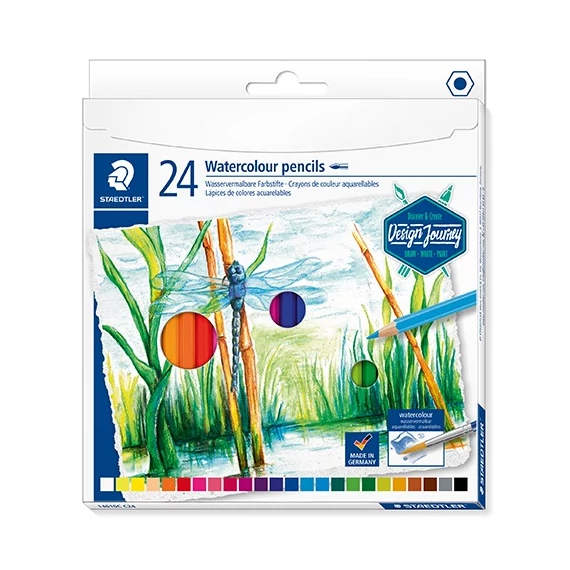 Művészeti színes ceruza Staedtler Design Journey akvarell 24 db-os klt.