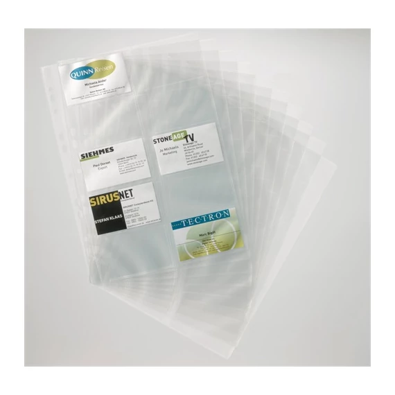 Névjegykártyatartó betét Durable Visifix 200 db-os dupla soros 10 db/csomag