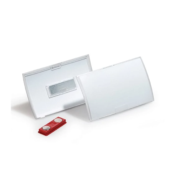 Névkitűző Durable Click Fold 54x90 mm mágneses rögzítéssel