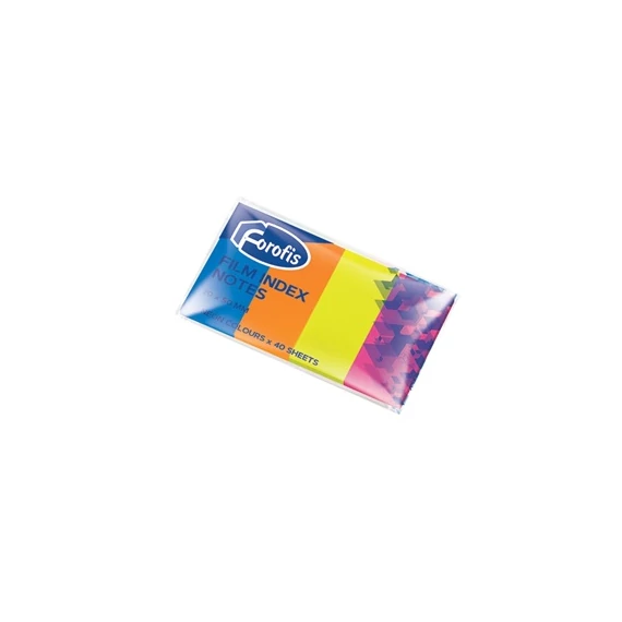 Oldaljelölő műanyag Forofis 20x50 mm 4x40 lapos vegyes színekben