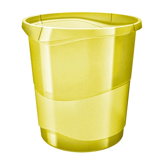 Papirkosár Esselte Colour Ice 14l áttetsző sárga