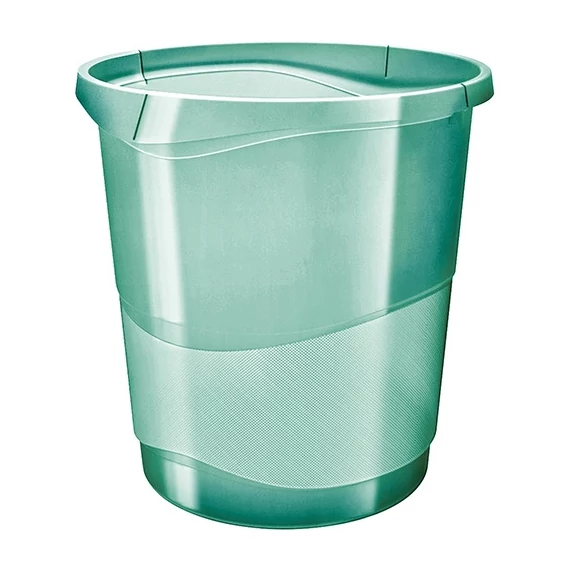 Papirkosár Esselte Colour Ice 14l áttetsző zöld