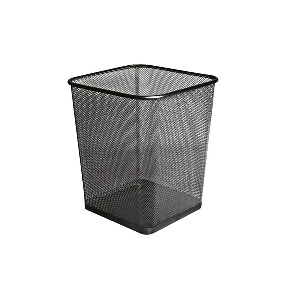 Papírkosár Forofis fémhálós 28x28x32 cm fekete