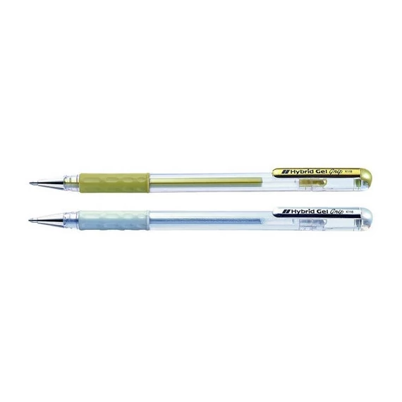 Roller Pentel Hybrid K118-X 0,8 mm 2 db arany+ezüst MT