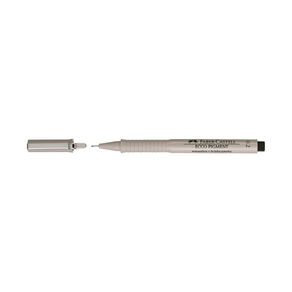 Rostirón Faber-Castell Ecco-Pigment 0.2 mm fekete