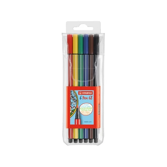 Rostirón Stabilo Pen 68 1,0 mm 6 db-os klt.