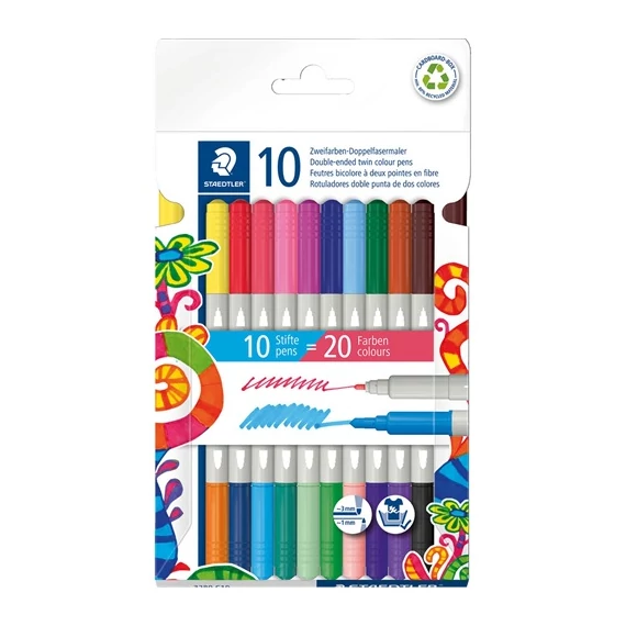 Rostirón Staedtler kétvégű 10 db-os klt.