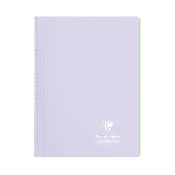 Spirálfüzet Clairefontaine Koverbook Blush A/4 80 lapos PP borítású vonalas lila