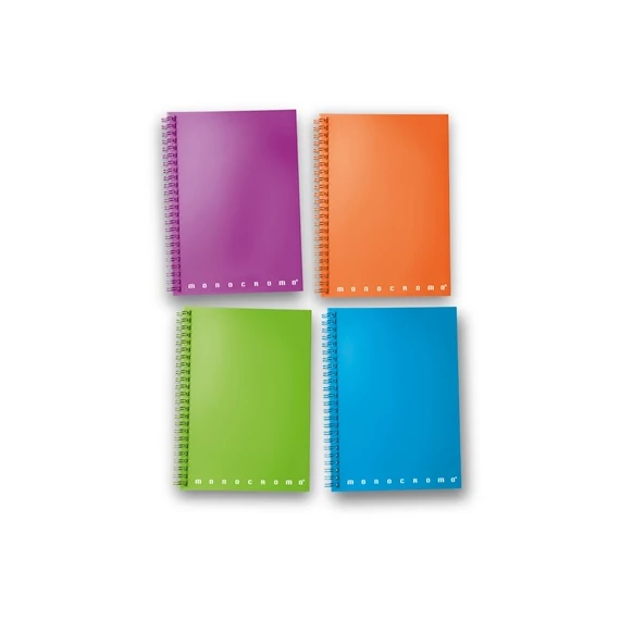 Spirálfüzet Pigna Monocromo PPL Skip Fluo 8x12 cm 70 lapos vonalas