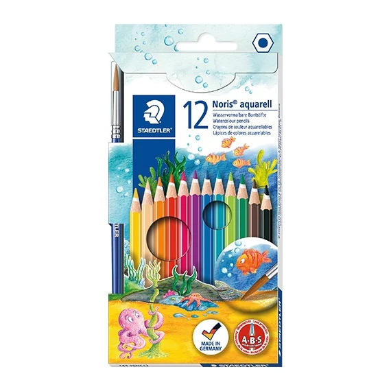 Színes ceruza Staedtler Noris Club akvarell 12 db-os klt.