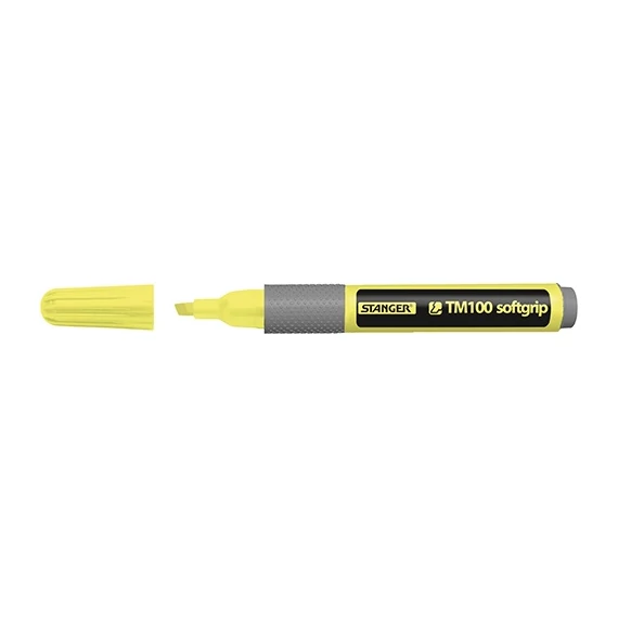 Szövegkiemelő Stanger Softgrip 1-4 mm sárga