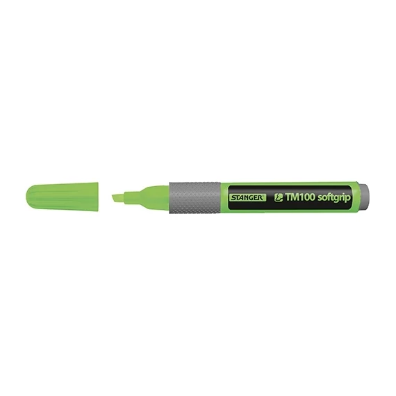 Szövegkiemelő Stanger Softgrip 1-4 mm zöld